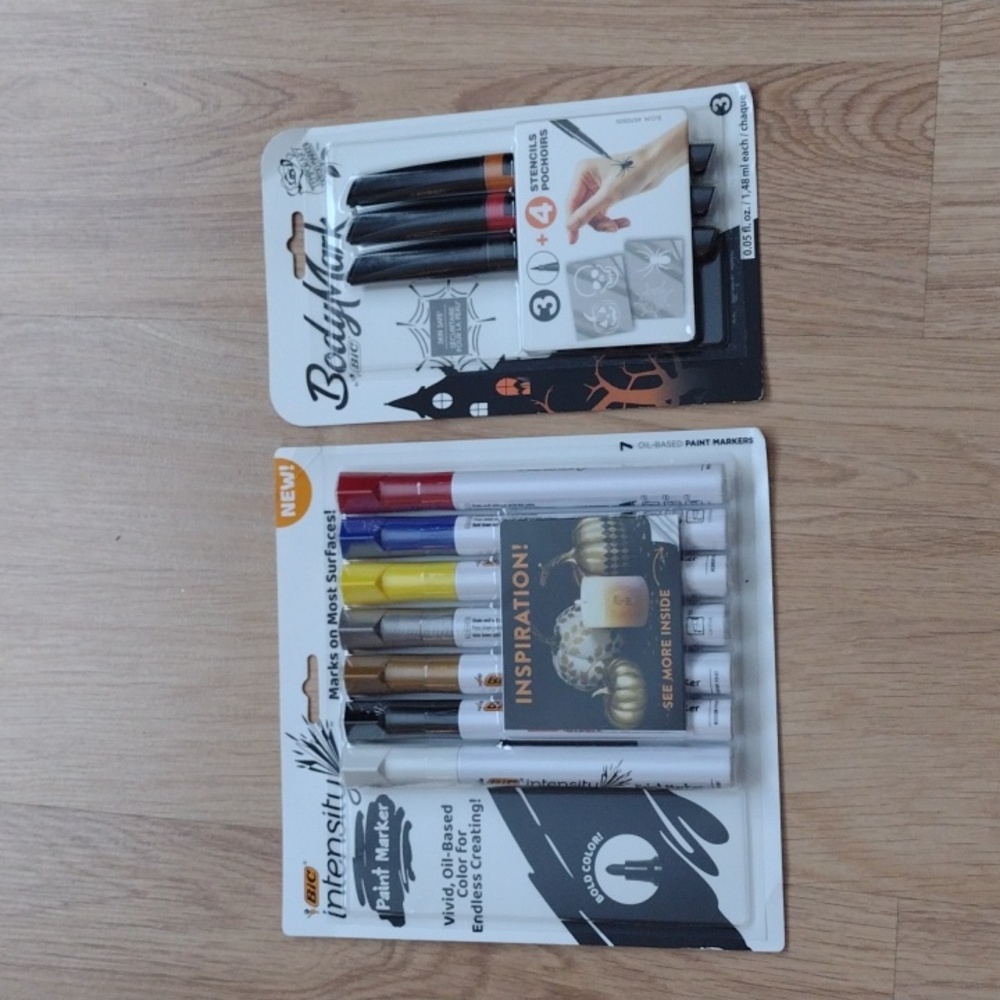 Bic Intensity Paint Markers & Body Markers New Sealed